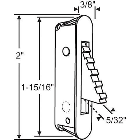 Strybuc Deluxe Vent Stop White 85-985W